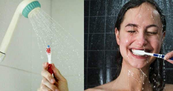 Cepillarse los dientes en la ducha ¿Práctica saludable o insalubre